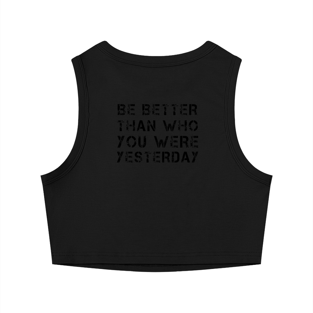 Crew neck tight cropped top