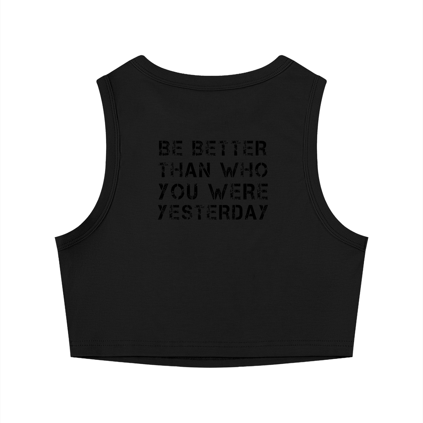 Crew neck tight cropped top