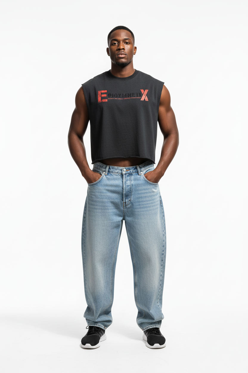 French Terry Boxy Tank Top