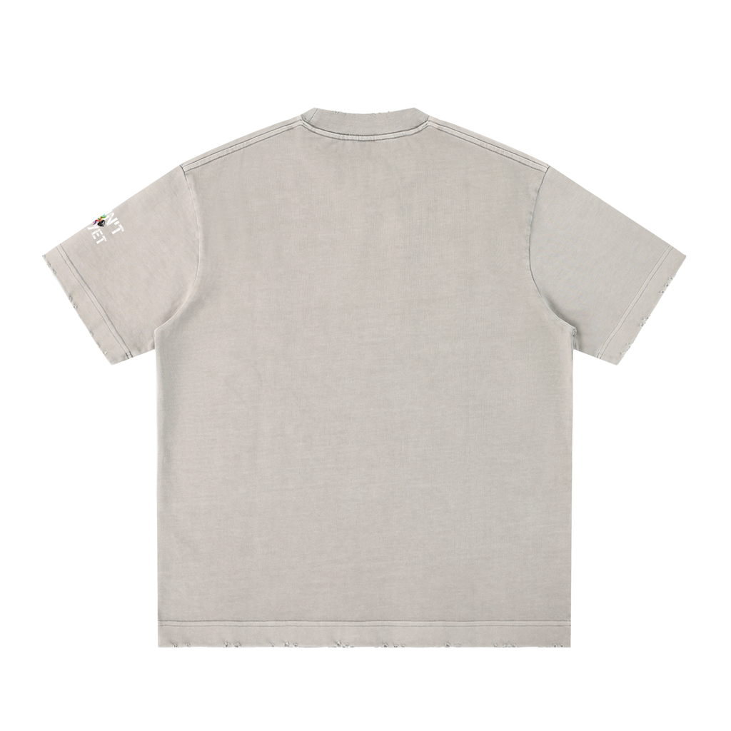 Be better than who you were yesterday - Heavyweight Vintage Washed Frayed T-Shirt
