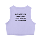 Crew neck tight cropped top
