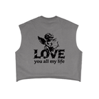 Love you- French Terry Boxy Tank Top