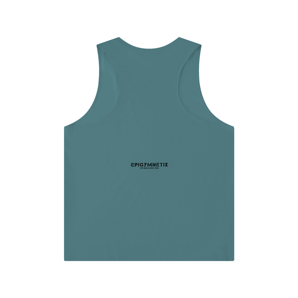 Men's Solid Color Crewneck Tank Top