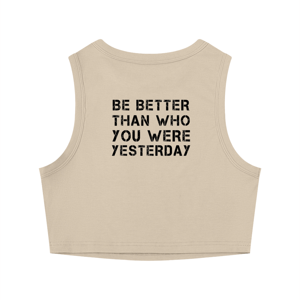 Crew neck tight cropped top