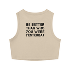 Crew neck tight cropped top
