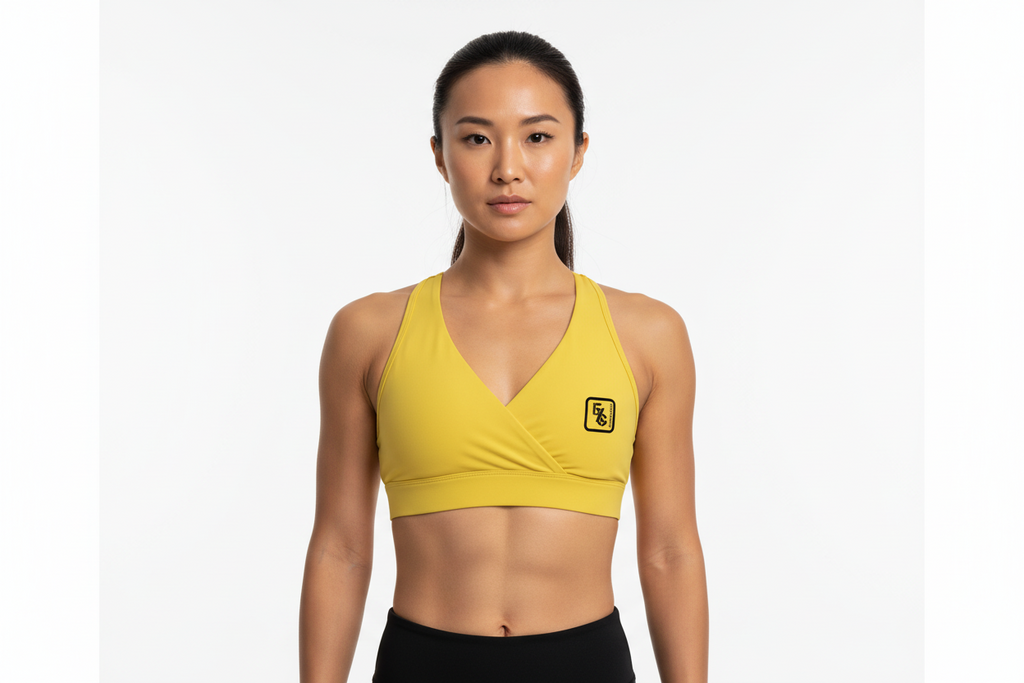 Women's Crossover V-Neck Sports Bra