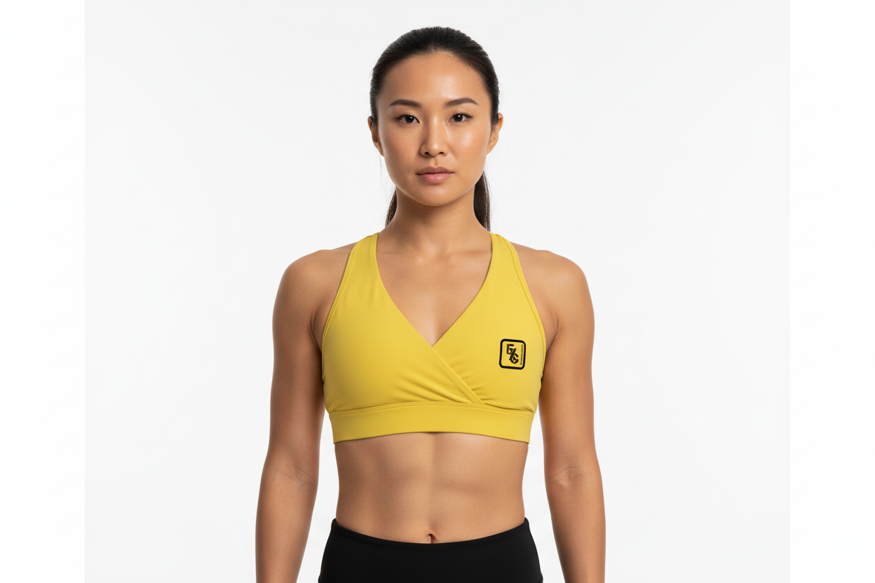 Women's Crossover V-Neck Sports Bra