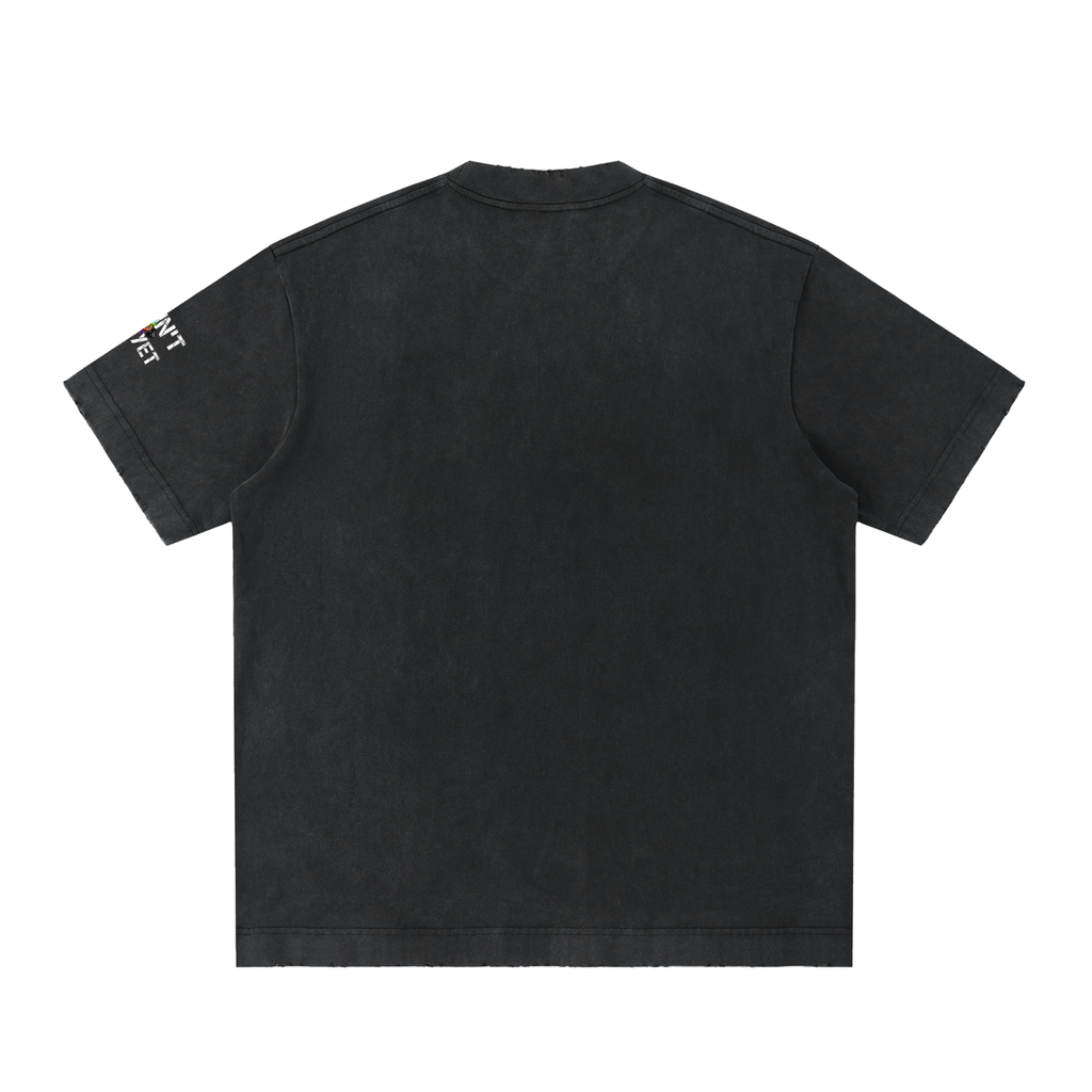 Be better than who you were yesterday - Heavyweight Vintage Washed Frayed T-Shirt