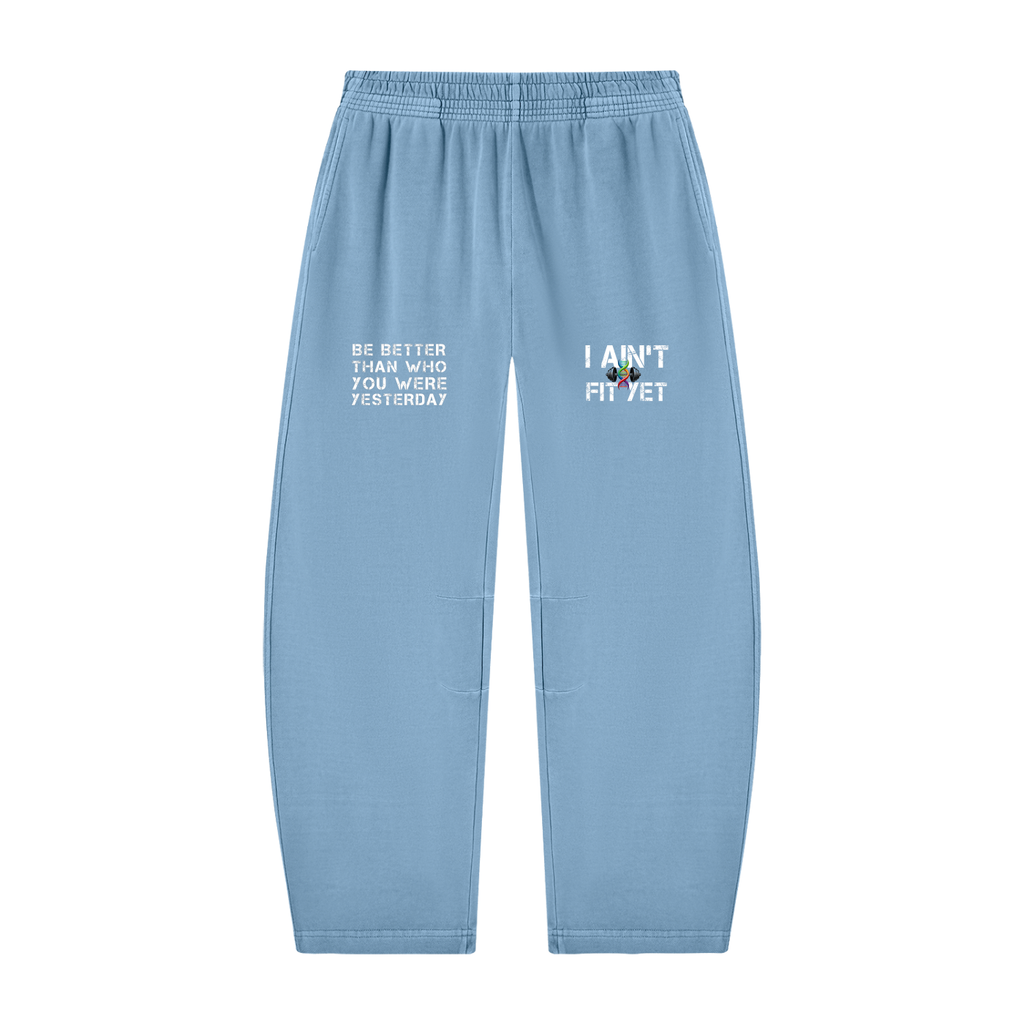 Unisex Vintage Washed Barrel Leg Sweatpants