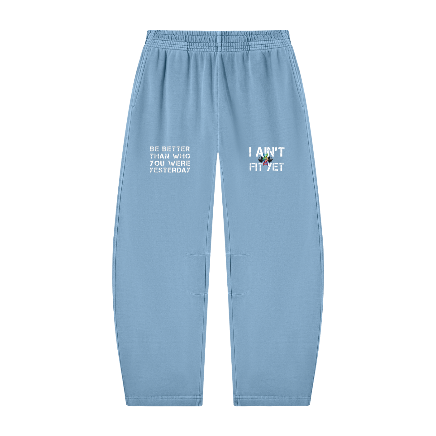 Unisex Vintage Washed Barrel Leg Sweatpants