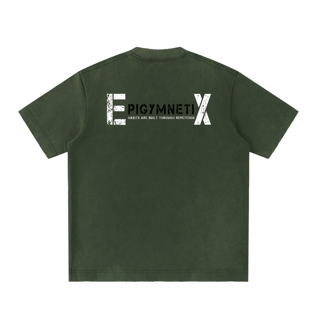 EpigymnetiX - Heavyweight Vintage Washed Frayed T-Shirt