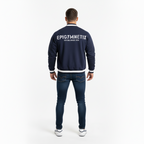 V-Neck Contrast Collar Boxy Sweatshirt