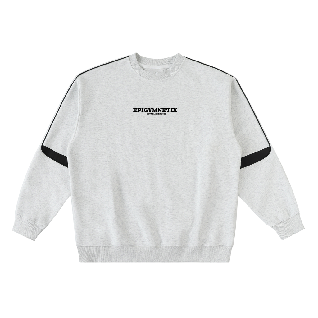 Oversized Crewneck Taped Sweatshirt