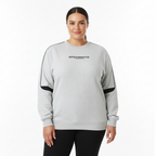 Oversized Crewneck Taped Sweatshirt
