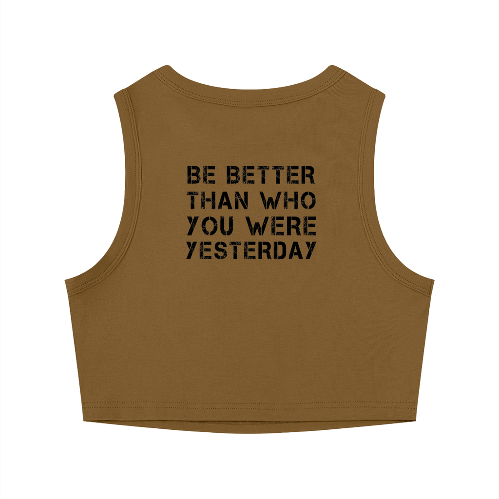 Crew neck tight cropped top