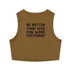 Crew neck tight cropped top
