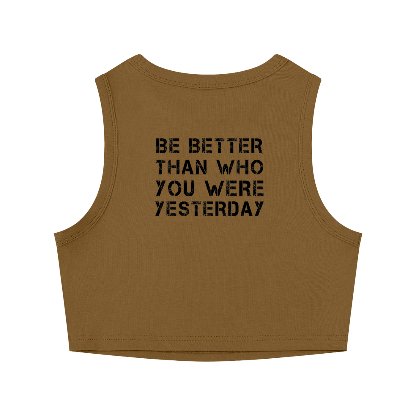 Crew neck tight cropped top