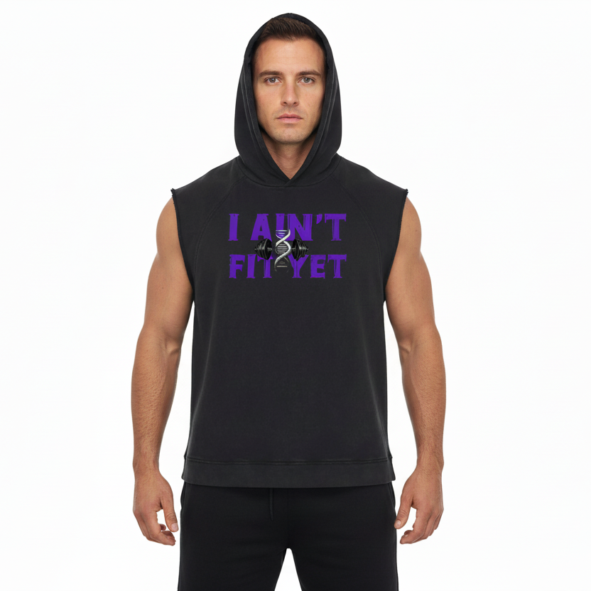 Snow Washed Sleeveless Hoodie