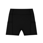Women's High-Waisted Pocket Biker Shorts