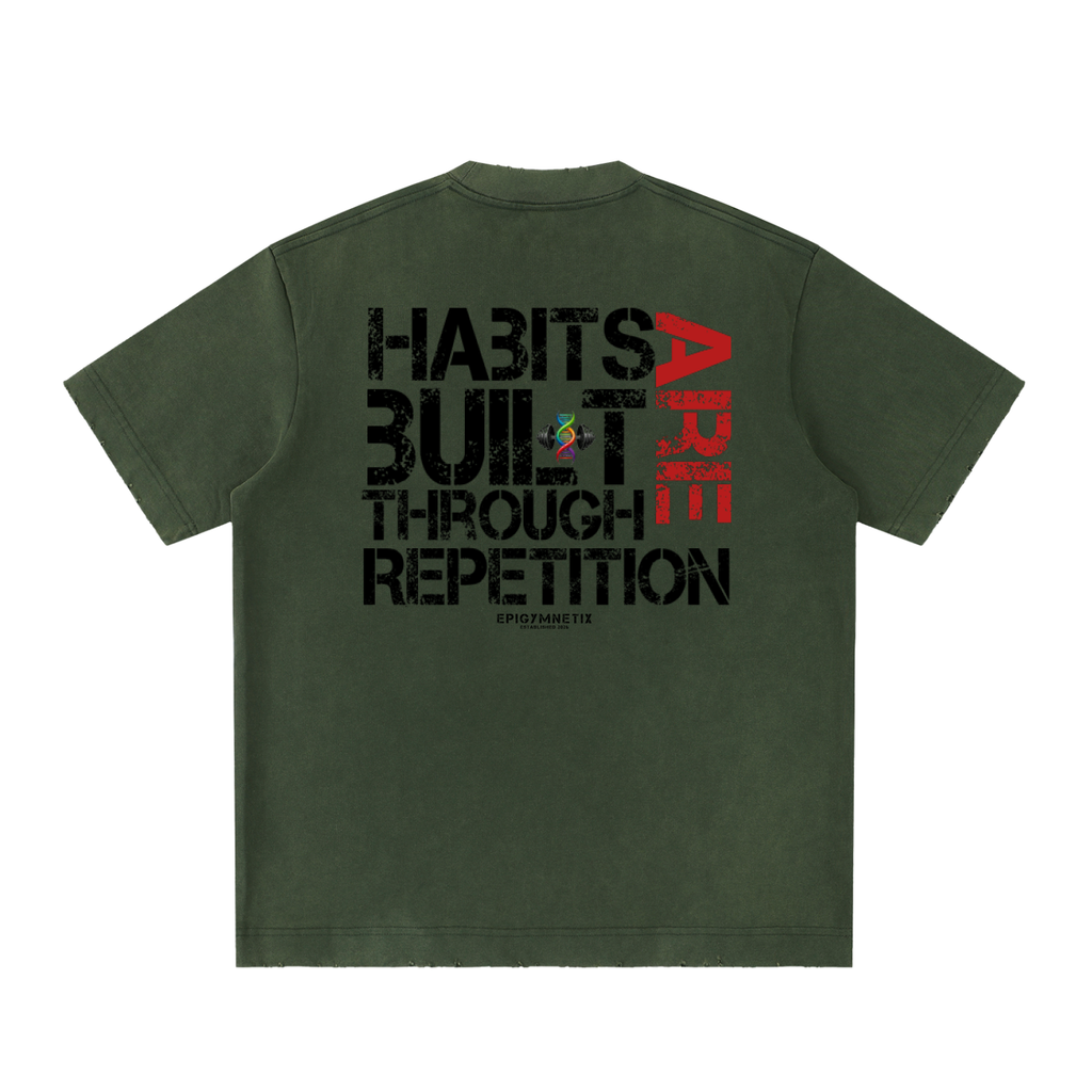 Heavyweight Vintage Washed Frayed T-Shirt