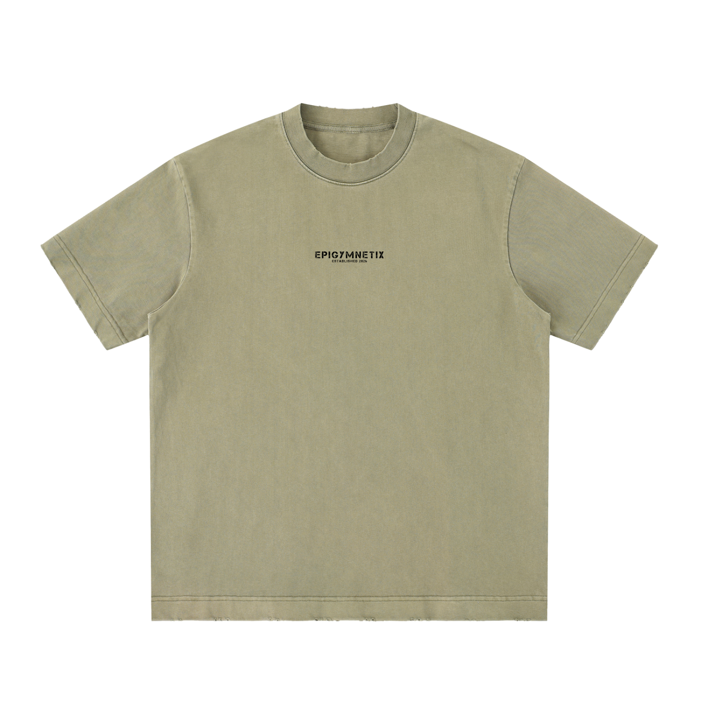 EpigymnetiX - Heavyweight Vintage Washed Frayed T-Shirt
