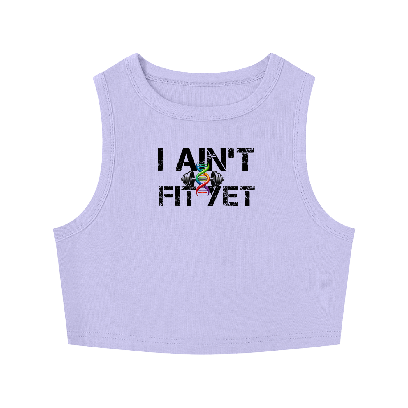 Crew neck tight cropped top