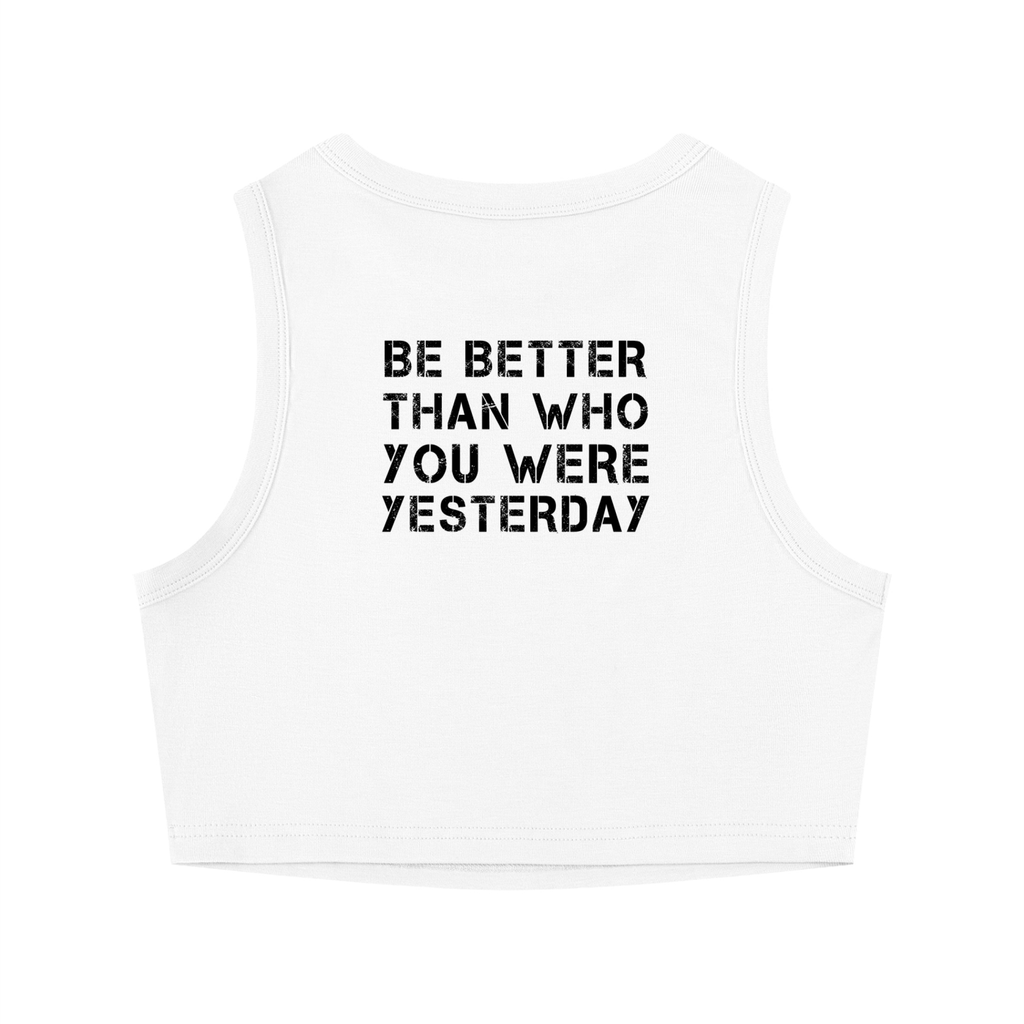 Crew neck tight cropped top