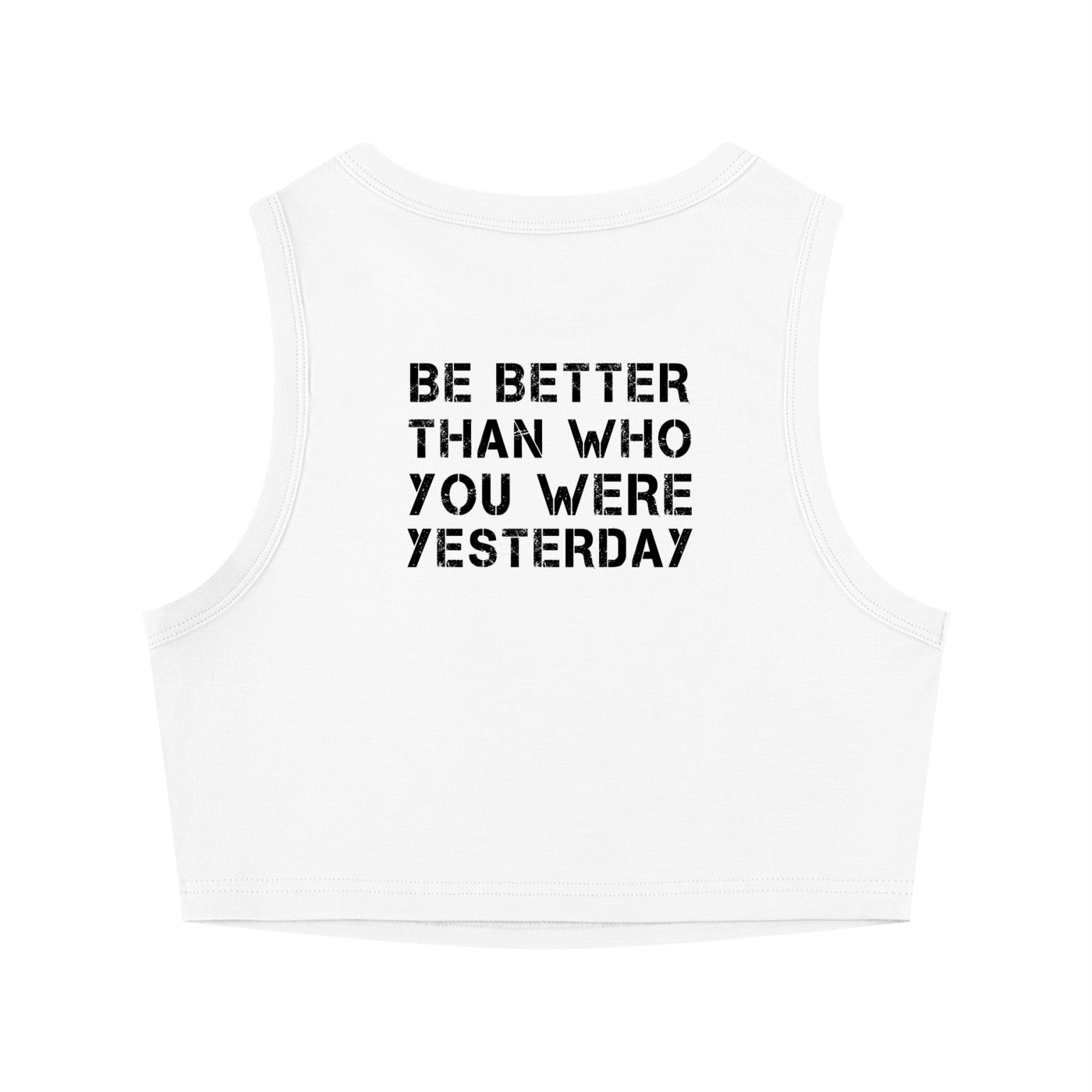 Crew neck tight cropped top