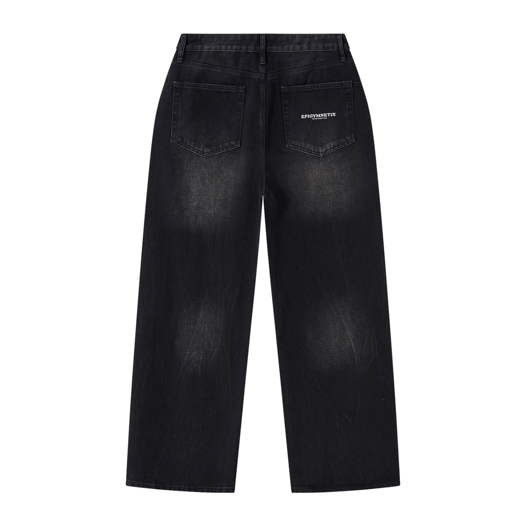 Epigymnetix - Men's Vintage Wash Wide Leg Jeans