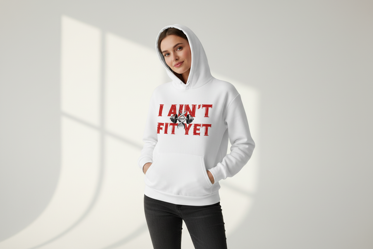 I Ain't Fit Yet- Heavyweight Fleece Hoodie