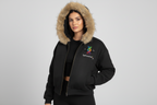 Sun Fade Boxy Detachable Fur Hoodie