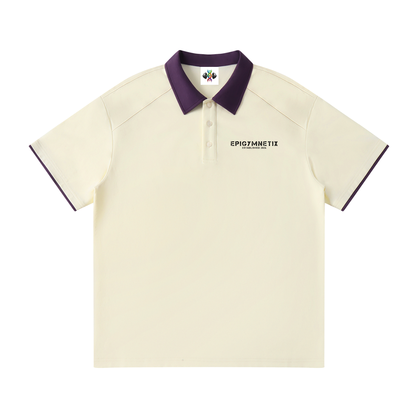 Contrast Collar Raglan Polo Shirt
