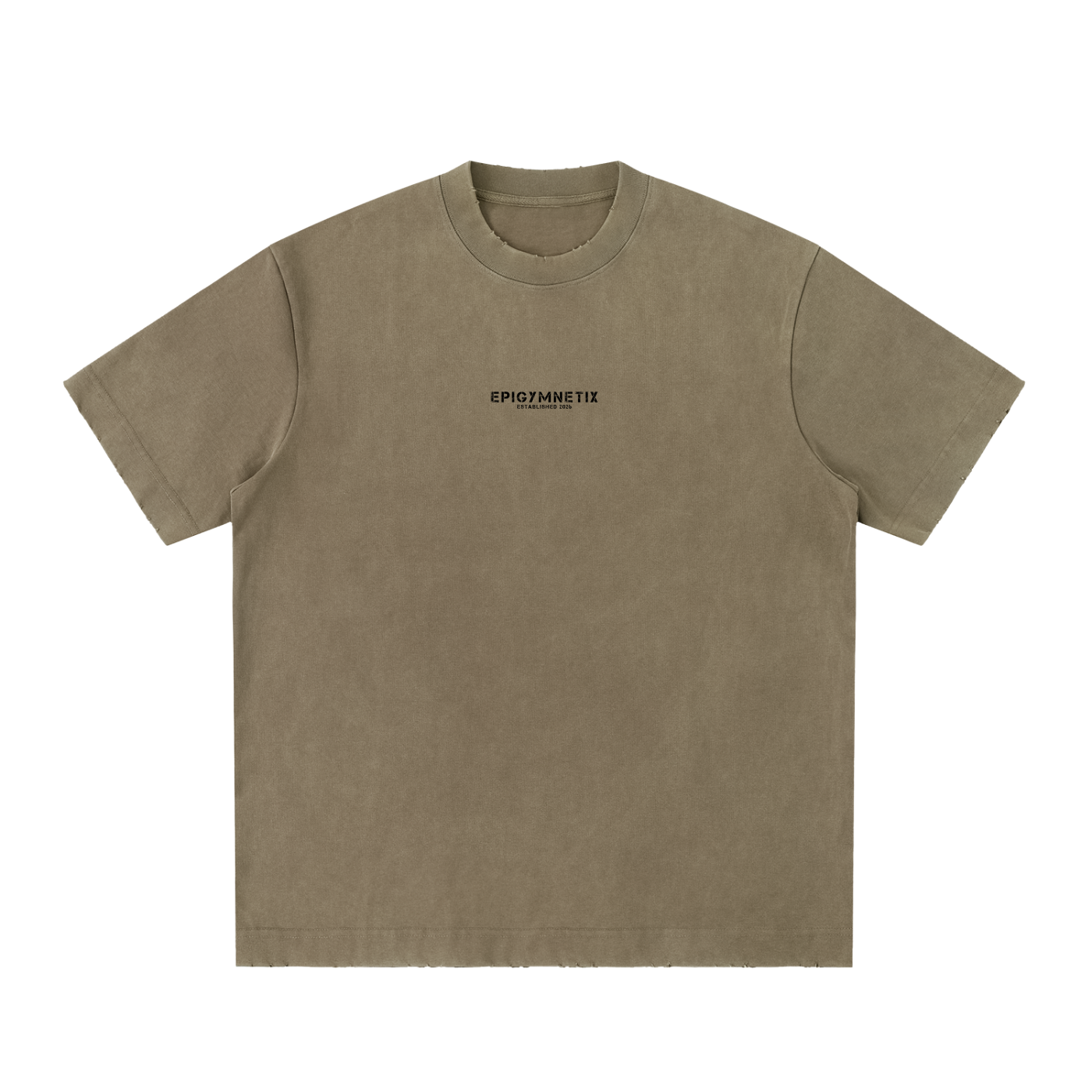 EpigymnetiX - Heavyweight Vintage Washed Frayed T-Shirt