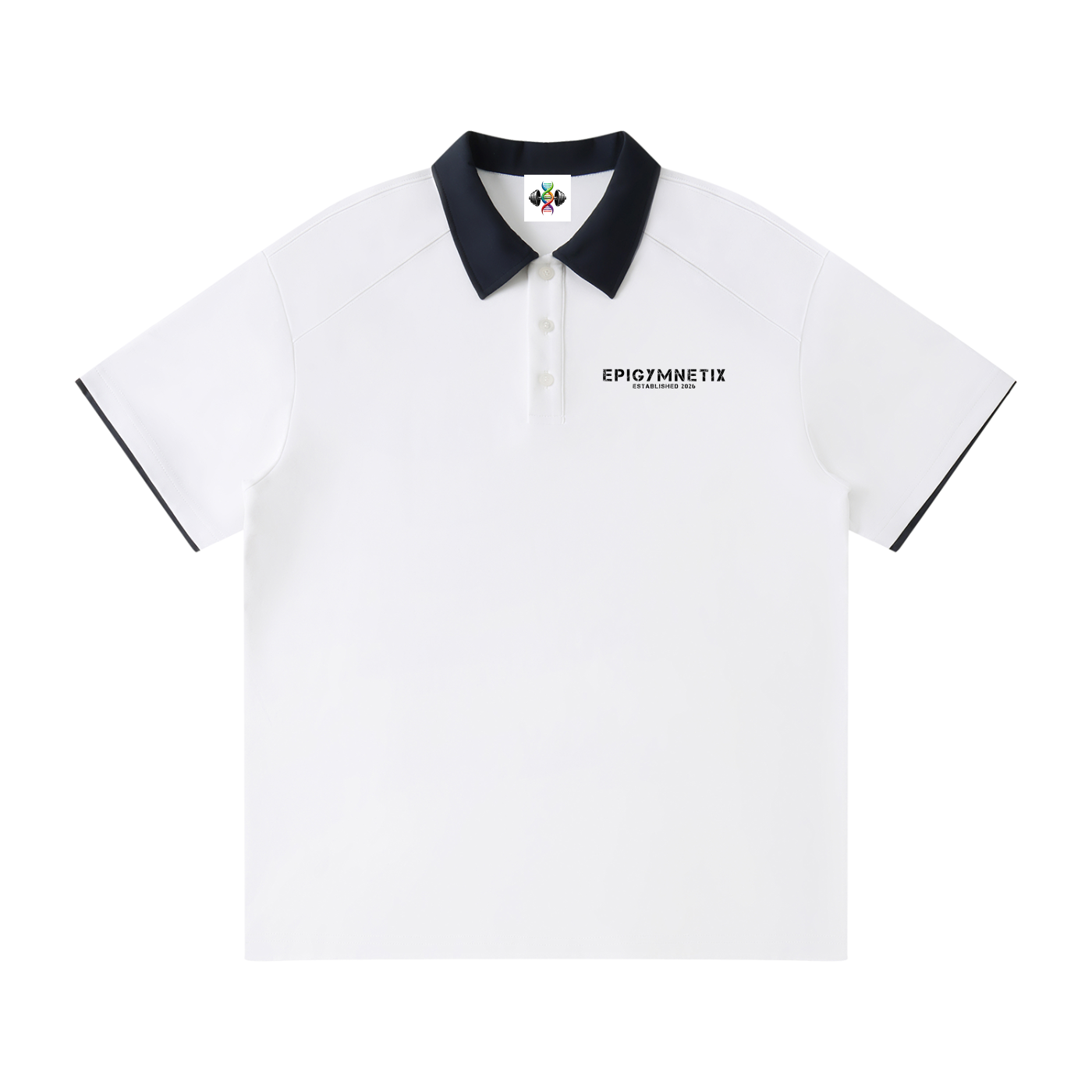 Contrast Collar Raglan Polo Shirt