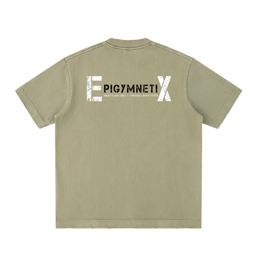 EpigymnetiX - Heavyweight Vintage Washed Frayed T-Shirt