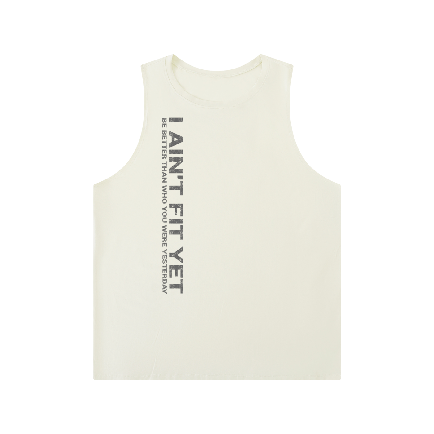 Men's Solid Color Crewneck Tank Top