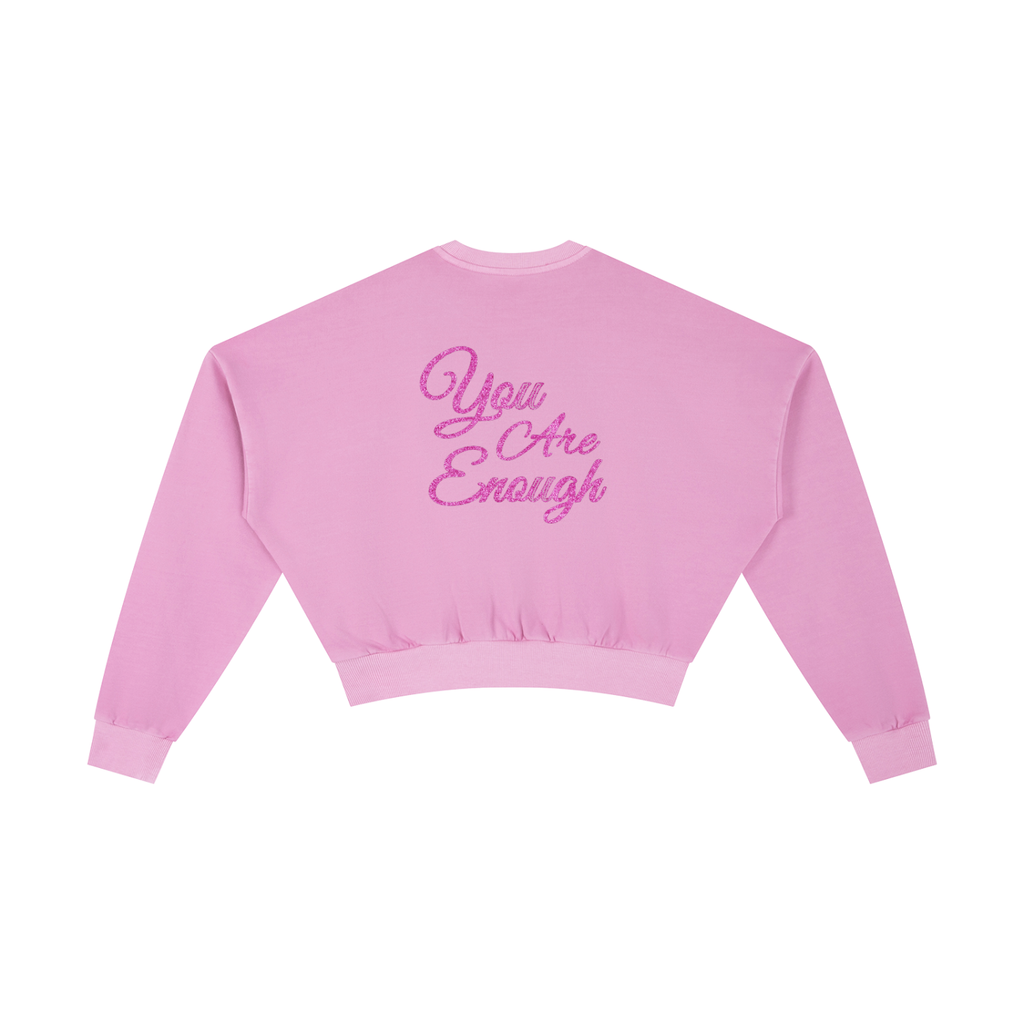 You are enough - Vintage Washed Cropped Sweatshirt