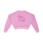 You are enough - Vintage Washed Cropped Sweatshirt