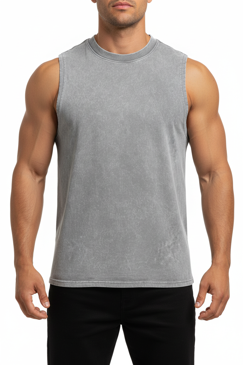 Hem tanktop,Snow washed,Tank top,Designers 