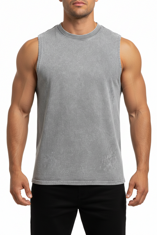 Hem tanktop,Snow washed,Tank top,Designers 