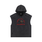 Snow Washed Boxy Hooded Tank Top