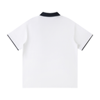 Contrast Collar Raglan Polo Shirt