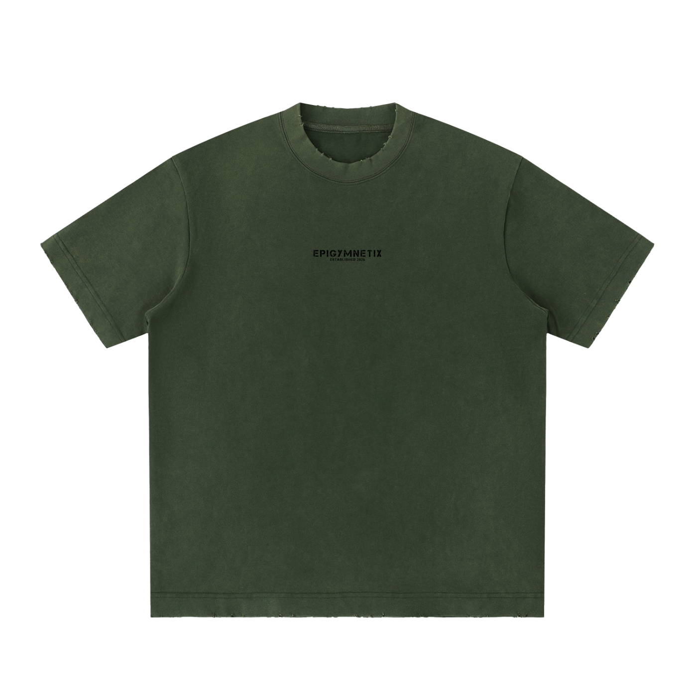 EpigymnetiX - Heavyweight Vintage Washed Frayed T-Shirt