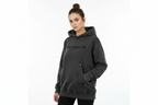 Snow Washed Distressed Panel Pocket Hoodie