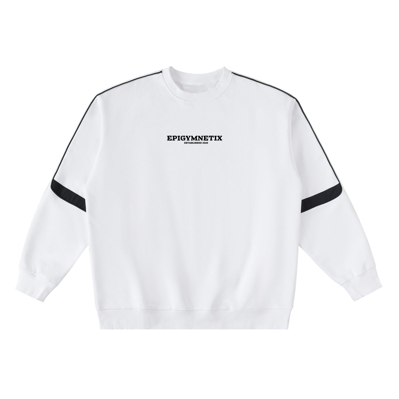 Oversized Crewneck Taped Sweatshirt