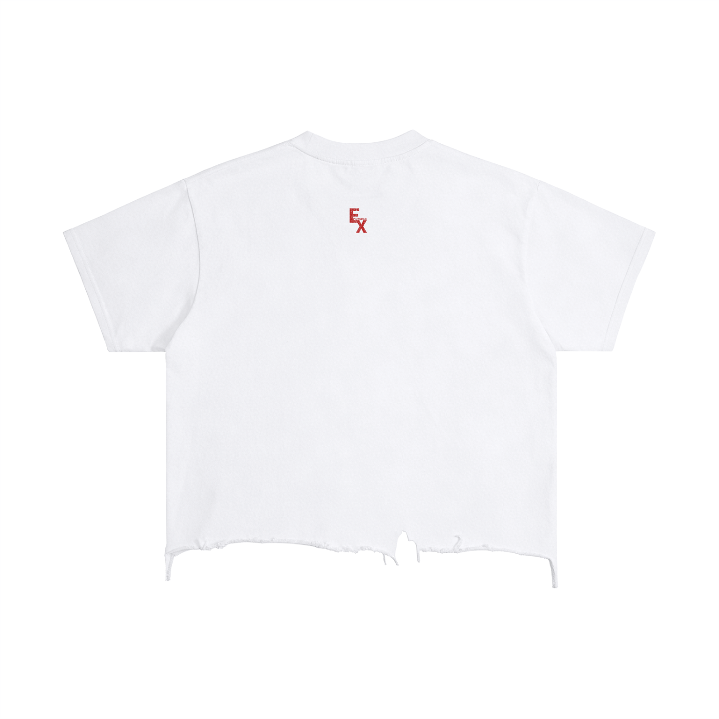 Vintage Wash Boxy Distressed Hem T-Shirt