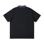 Contrast Collar Raglan Polo Shirt