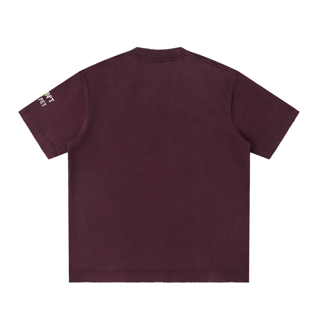Be better than who you were yesterday - Heavyweight Vintage Washed Frayed T-Shirt