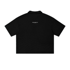 Unisex Waffle Boxy Polo Shirt