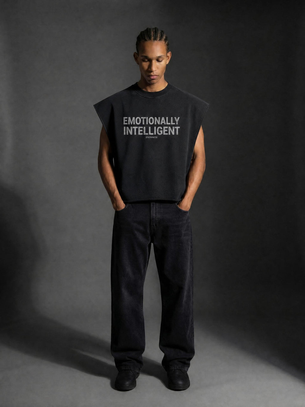 Emotionally Intelligent - French Terry Boxy Tank Top